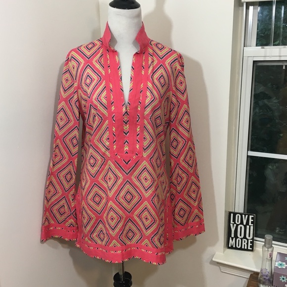 Tory Burch Tops - Tory Burch Lightweight Split Neck Tunic